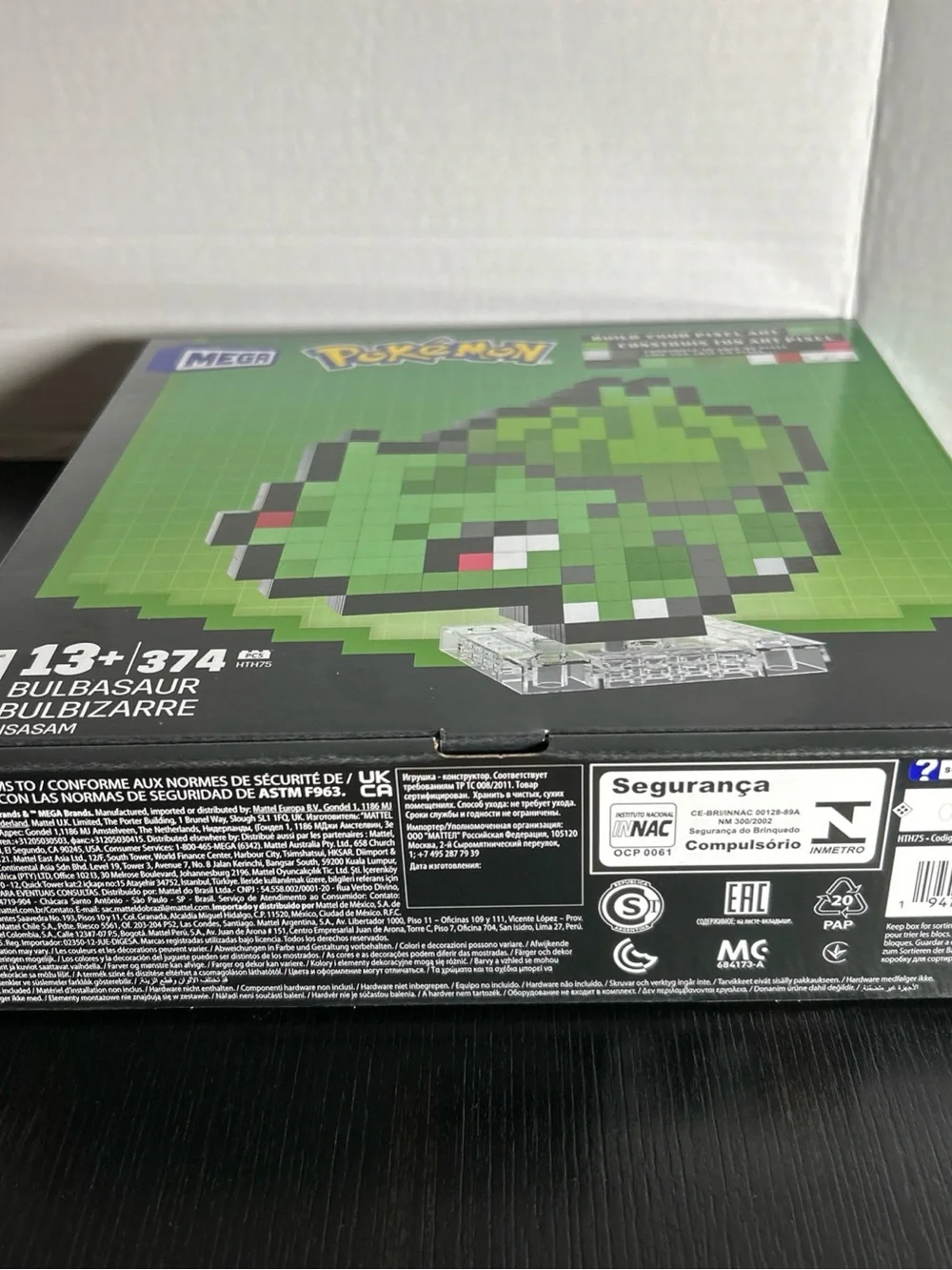 Mega Pokémon Bulbasaur Pixel Art Building Set - Green
